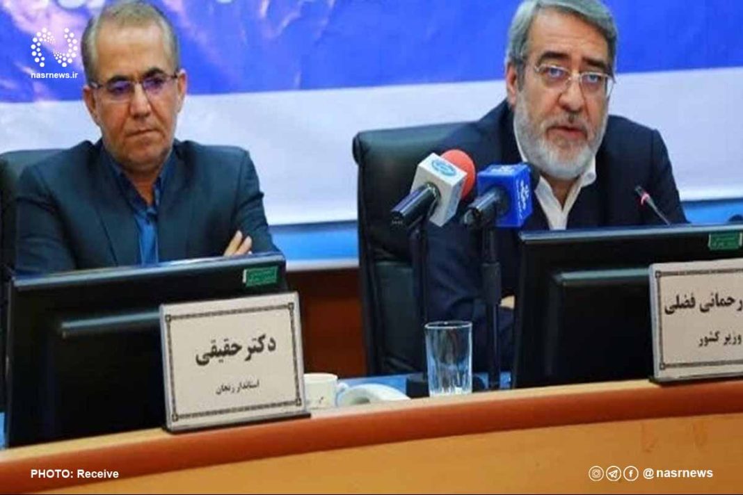 وزیر کشور از تلاشهای استاندار زنجان در کنترل بیماری کرونا تقدیر کرد وزیر کشور از تلاشهای استاندار زنجان در کنترل بیماری کرونا تقدیر کرد